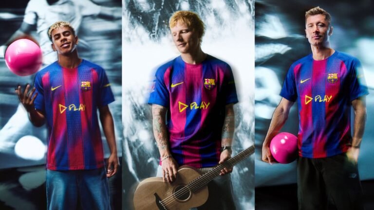 Camiseta edición limitada del FC Barcelona con Ed Sheeran para el Clásico