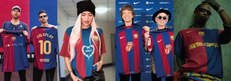 Merchandising y camisetas limitadas del FC Barcelona junto a Spotify